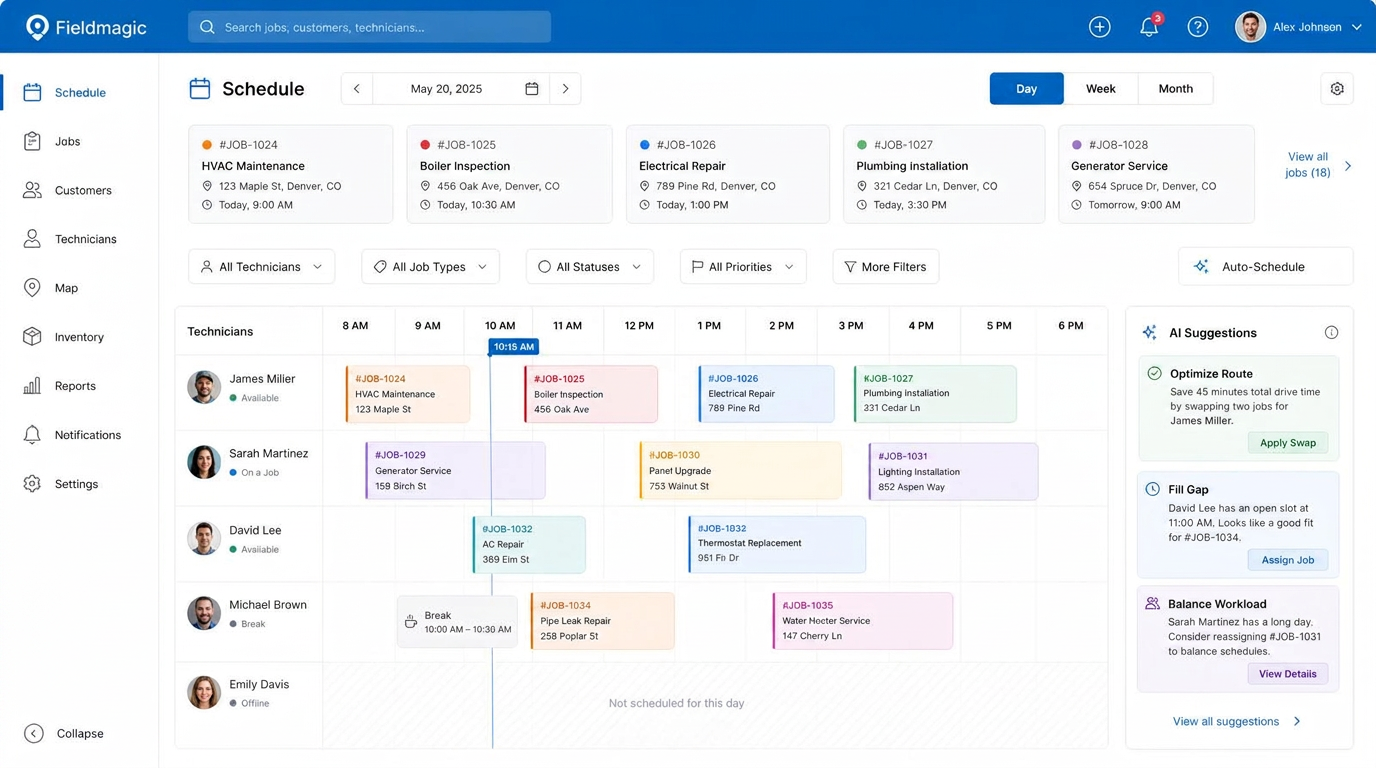 Now Live: The Fieldmagic AI Scheduler in Early Access